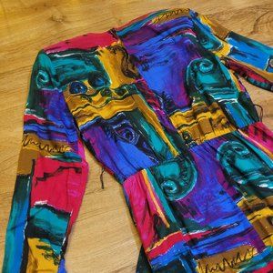 Multicolor Vintage Dress